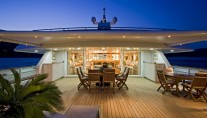 Yacht TITAN -  Sundeck at Night